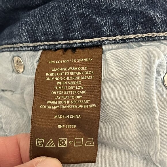 KUT From The Kloth Jeans Women’s 10 Blue Denim Ankle Straight Distressed Stretch - Picture 9 of 16